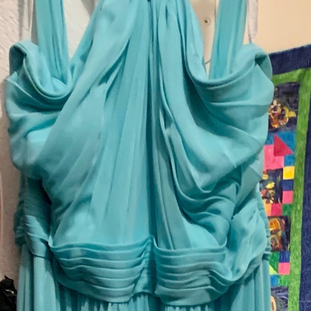 Y-Neck Long Mesh Dress